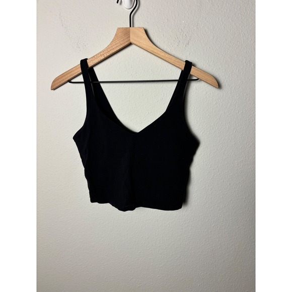 Lululemon Tops - ☀️ Lululemon Align Tank Black Nulu Yoga Top Size 8 LW1CW1S